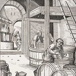 The Brewer, after a 16th century illustration drawn and engraved by Jost Amman (1539-91)