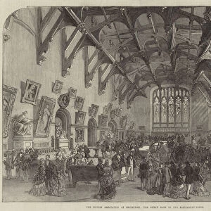 The British Association at Edinburgh, the Great Hall of the Parliament House (engraving)