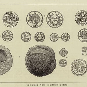 Burmese and Siamese Coins (engraving)