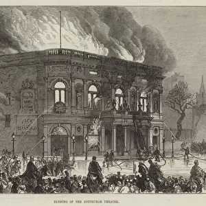 Burning of the Edinburgh Theatre (engraving)