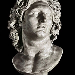 Bust of Alexander the Great (356-323 BC), king of Macedonia and conqueror of Persia