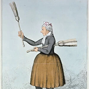 Buy a Broom?!!, 1825 (colour etching)