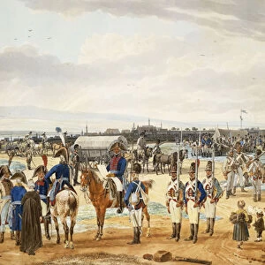 (Camp de) L Infanterie Bravo Palatine, 1803 (pen and ink