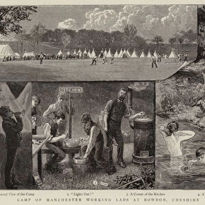 Camp of Manchester Working Lads at Bowdon, Cheshire (engraving)