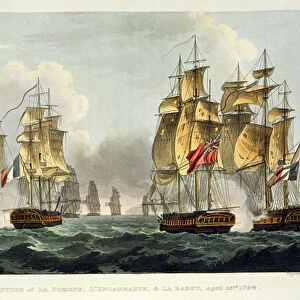 Capture of La Pomone, L Engageante and La Babet, April 23rd 1794