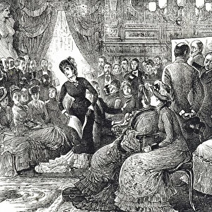 Cartoon depicting a typical drawing room concert