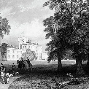 Castle Gordon, engraved by Robert Sands, 1837 (engraving)