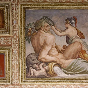 Ceres nursing Triptolemus, detail of the Altoviti ceiling, 1553 (fresco)