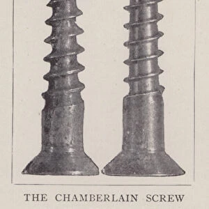 The Chamberlain Screw (right) and its predecessor (b / w photo)