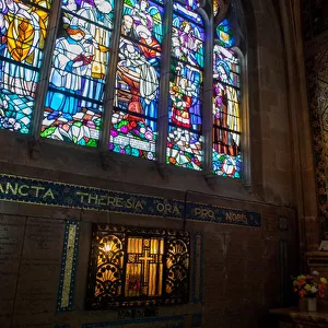 Chapel where Therese de Lisieux was baptized, Alencon, 2020 (photography)