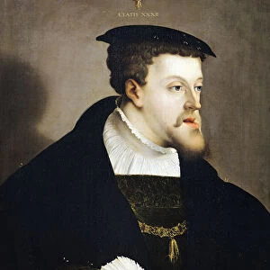 Charles V (1500-58) Holy Roman Emperor (oil on canvas)