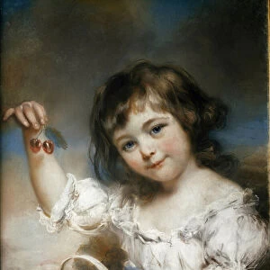 The Cherry Child, 18th century (oil on canvas)