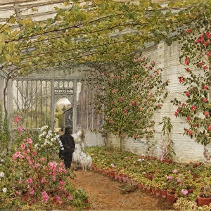 The Conservatory, 1874 (w / c and bodycolour)