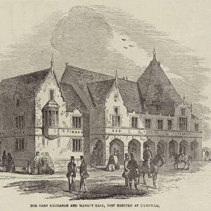 The Corn Exchange and Market Hall, just erected at Lichfield (engraving)