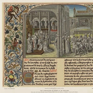 The Coronation of Henry IV of England, 1399 (colour litho)