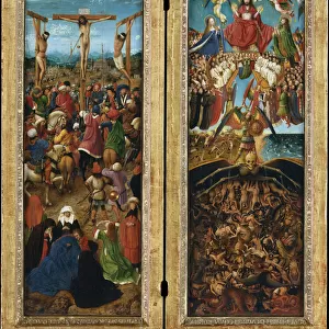 The Crucifixion; The Last Judgment, c. 1440-41 (oil on canvas transferred from wood)