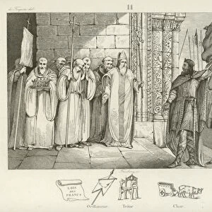 Dagobert I, King of the Franks (engraving)