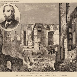 The Destruction of the Theatre Royal, Dublin (engraving)
