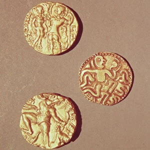 Dinars of Kumargupta I (425-454) Chandragupta I (320-335) and Sri Rajray (gold)