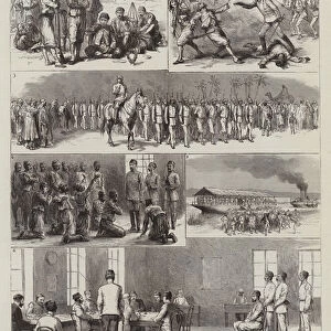 Egypt, the Mutiny at Assiout (engraving)