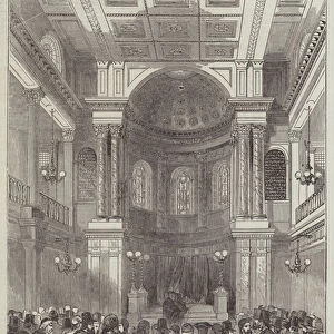 Election of Rabbi, at the Synagogue, Great St Helens (engraving)