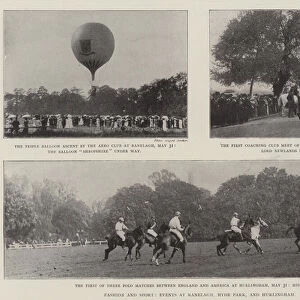 Fashion and Sport, Events at Ranelagh, Hyde Park, and Hurlingham (b / w photo)