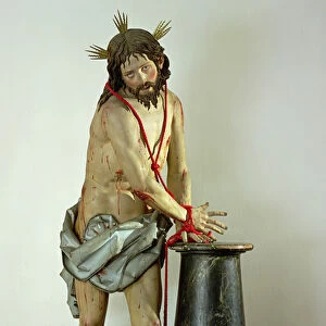 The Flagellation of Christ (polychrome wood)