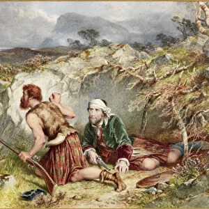 Fugitives from Culloden (watercolour and bodycolour on board)
