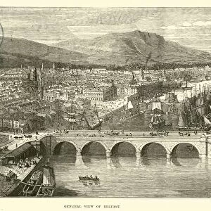 General view of Belfast (engraving)
