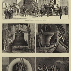 "Great Paul", the New Bell for St Pauls Cathedral (engraving)