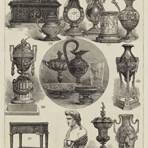 The Hamilton Palace Sale at Messers Christie and Mansion s, Works of Decorative Art (engraving)