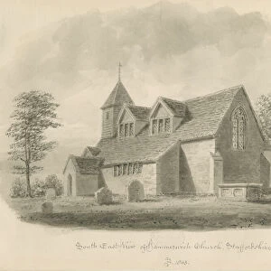 Hammerwich Church: sepia drawing, 1843 (drawing)