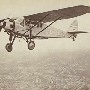 The De Havilland "Hawk-Moth"(b / w photo)