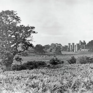 Herstmonceaux Castle, East Sussex, from The English Country House (b/w photo)
