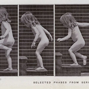The Human Figure in Motion: Selected phases from series 87 (b / w photo)