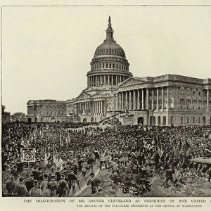 The Inauguration of Mr Grover Cleveland as President of the United States of America (b / w photo)