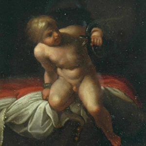 The Infant Hercules (oil on copper)