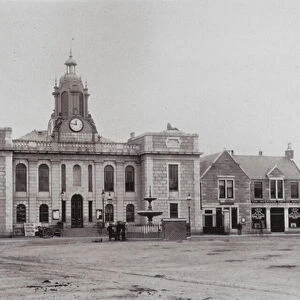 Inverurie Town Hall (b / w photo)