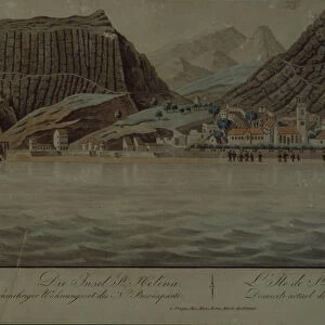 The island of St. Helena (engraving)