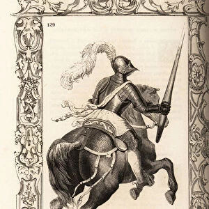 Italian light cavalryman of the 16th century. 1859-1860 (engraving)