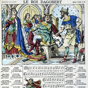 King Dagobert - popular song in image of Epinal, 19th century
