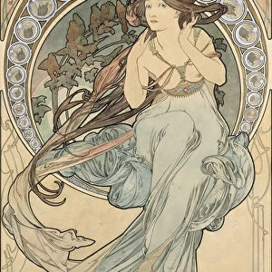 La Musique, 1898 (watercolour on card)