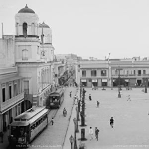 La Plaza, San Juan, Puerto Rico, c. 1903 (b / w photo)