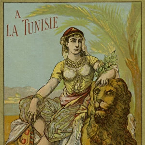 Label for Tunisian thread (colour litho)