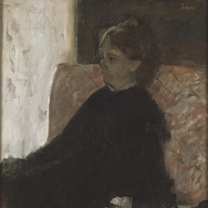 Lady in Black (oil on canvas)