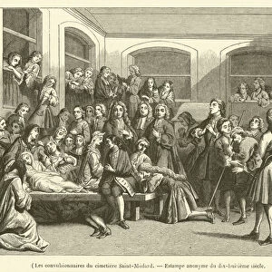 Les convulsionnaires du cimetiere Saint-Medard (engraving)