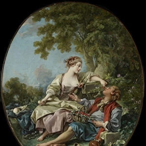 Les Sabots [The Wooden Shoes], 1768 (oil on canvas)