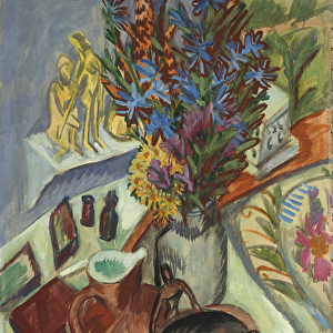 Still Life with Jug and African Bowl, 1912 (oil on canvas)