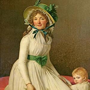 Madame Pierre Seriziat (nee Emilie Pecoul) with her Son, Emile (b