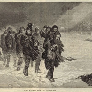 On the March from Moscow (engraving)